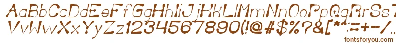 Fonte DeliciousKetchupItalic – fontes marrons