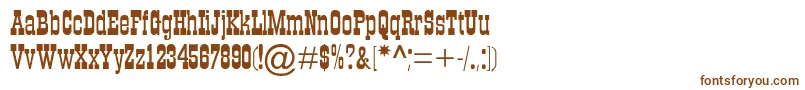 Mfigaro Font – Brown Fonts on White Background