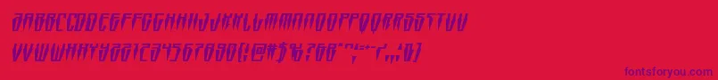 fuente Swordtoothsquatital – Fuentes Moradas Sobre Fondo Rojo