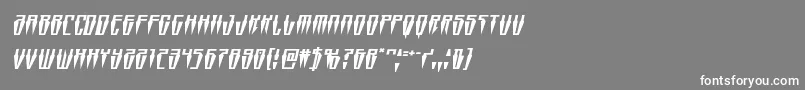 Swordtoothsquatital Font – White Fonts on Gray Background