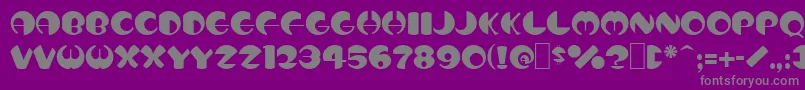 fuente Totem – Fuentes Grises Sobre Fondo Morado