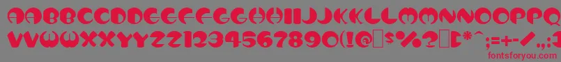 Totem Font – Red Fonts on Gray Background