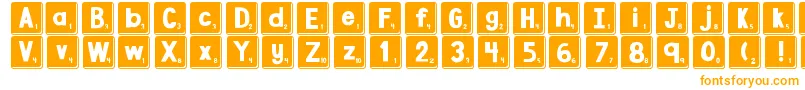 fuente DjbLetterGameTiles3 – Fuentes Naranjas