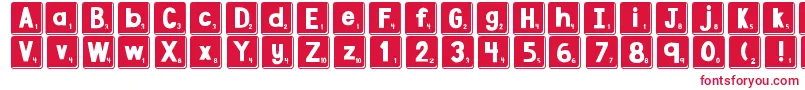 DjbLetterGameTiles3 Font – Red Fonts