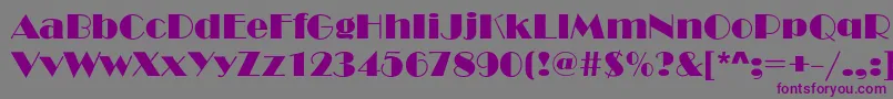 Tiedeman Font – Purple Fonts on Gray Background