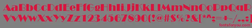 Tiedeman Font – Red Fonts on Gray Background