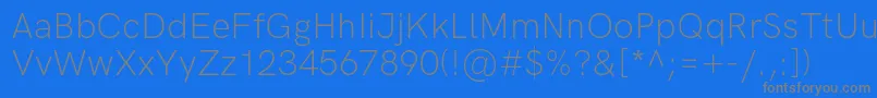Шрифт HkgroteskLight – серые шрифты на синем фоне