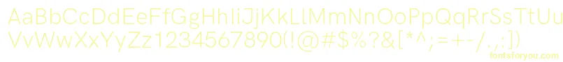 HkgroteskLight Font – Yellow Fonts