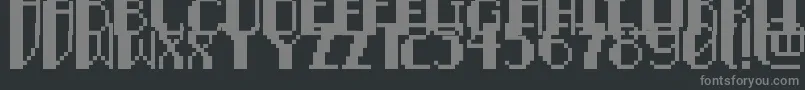 Шрифт PixelNoirCaps – серые шрифты на чёрном фоне