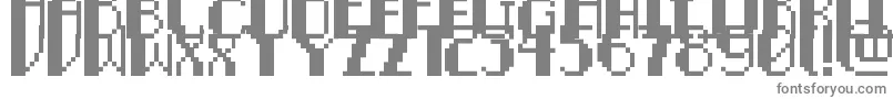 fuente PixelNoirCaps – Fuentes Grises Sobre Fondo Blanco