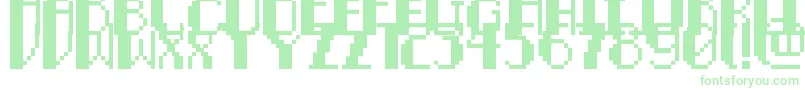 Police PixelNoirCaps – polices vertes