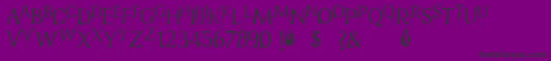 Fonte FtfIndonesianaBramanangkoe – fontes pretas em um fundo violeta