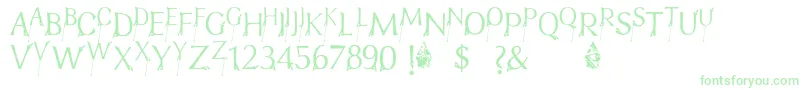 FtfIndonesianaBramanangkoe Font – Green Fonts on White Background
