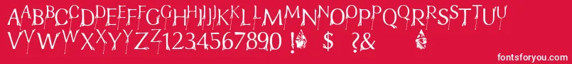 FtfIndonesianaBramanangkoe Font – White Fonts on Red Background