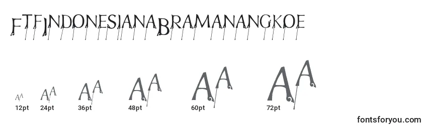 FtfIndonesianaBramanangkoe Font Sizes