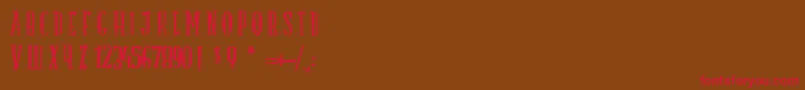 LaTruiteAPapa Font – Red Fonts on Brown Background