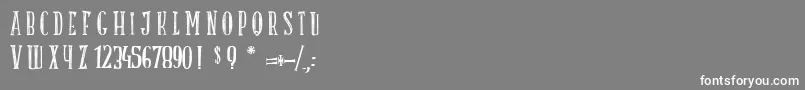 LaTruiteAPapa Font – White Fonts on Gray Background