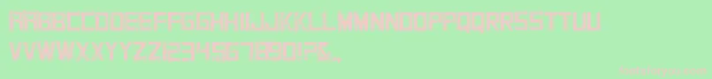 Grungy-Schriftart – Rosa Schriften auf grünem Hintergrund