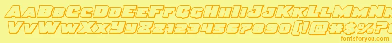 Police Justiceexpandout – polices orange sur fond jaune
