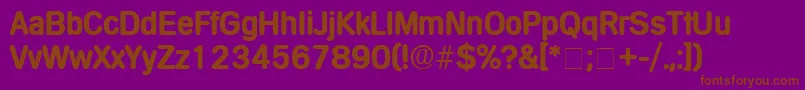 MentaDisplaySsi Font – Brown Fonts on Purple Background