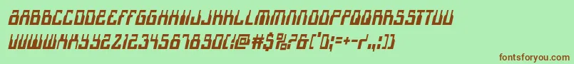 1968odysseycondital Font – Brown Fonts on Green Background