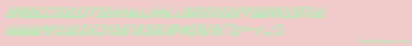 1968odysseycondital Font – Green Fonts on Pink Background