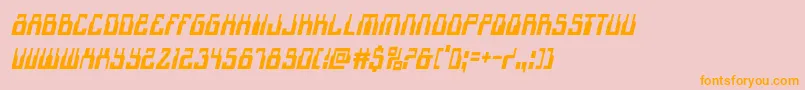 1968odysseycondital Font – Orange Fonts on Pink Background