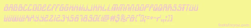 1968odysseycondital Font – Pink Fonts on Yellow Background