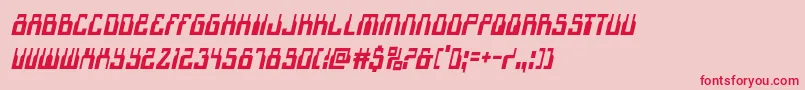 1968odysseycondital Font – Red Fonts on Pink Background