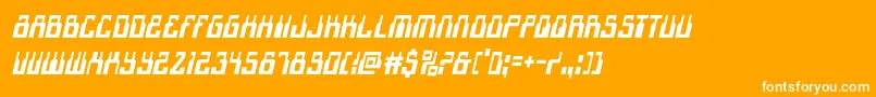 1968odysseycondital Font – White Fonts on Orange Background