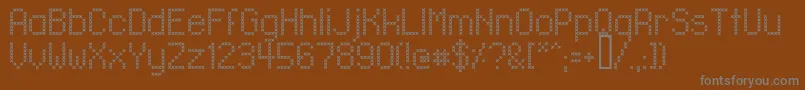 Шрифт LlXmas – серые шрифты на коричневом фоне