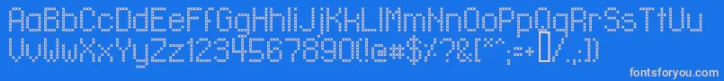 LlXmas Font – Pink Fonts on Blue Background