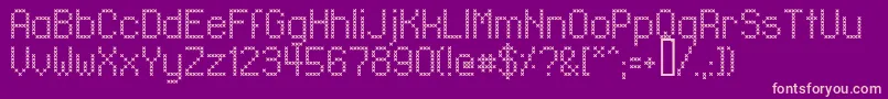 LlXmas Font – Pink Fonts on Purple Background
