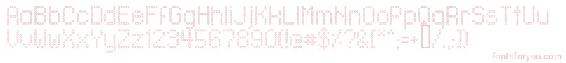 LlXmas Font – Pink Fonts on White Background