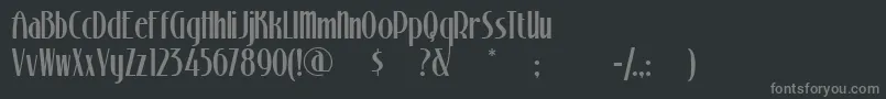 Stonin-Schriftart – Graue Schriften auf schwarzem Hintergrund