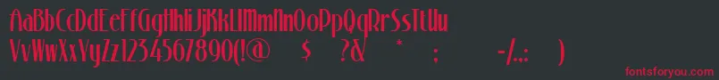Stonin Font – Red Fonts on Black Background