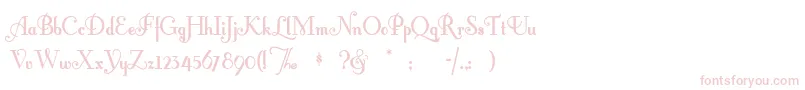 Fontleroybrown Font – Pink Fonts on White Background