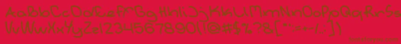 Extraordinaryフォントについての詳細 フォントExtraordinary – 赤い背景に茶色の文字