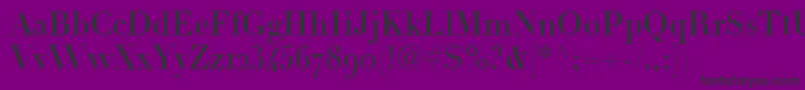 LinotypeDidotHeadlineOldstyleFigures Font – Black Fonts on Purple Background