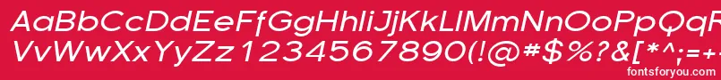 SfflorencesansexpItalic Font – White Fonts on Red Background
