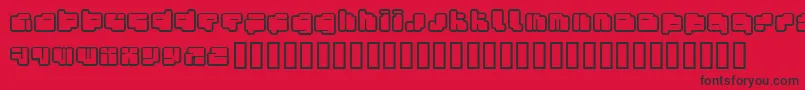 Fotof Font – Black Fonts on Red Background