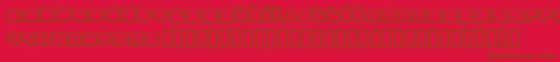 Fotof Font – Brown Fonts on Red Background