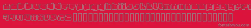 Fotof Font – Gray Fonts on Red Background