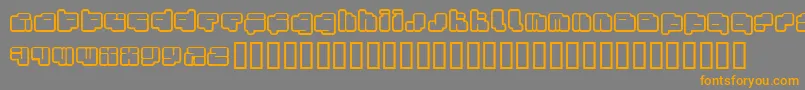 Fotof Font – Orange Fonts on Gray Background