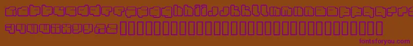 Fotof Font – Purple Fonts on Brown Background
