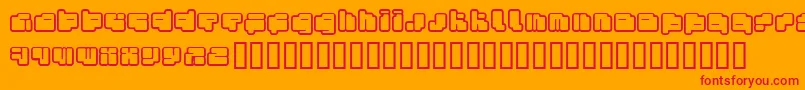 Fotof Font – Red Fonts on Orange Background