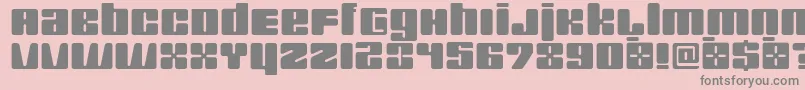 Squarewise Font – Gray Fonts on Pink Background