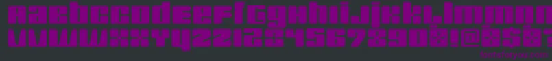 Squarewise Font – Purple Fonts on Black Background