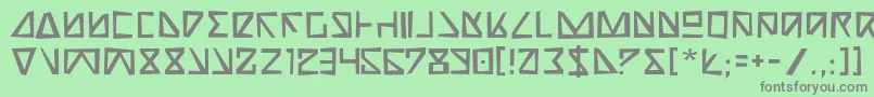 Nickr Font – Gray Fonts on Green Background