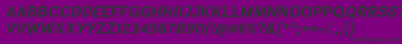 CardiganTitlingBdIt Font – Black Fonts on Purple Background